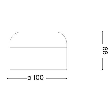 Ideal Lux - LED dimmbare Touch-Tischlampe MIGNON LED/5W/5V 1500 mAh Ø 10 cm CRI 90 glänzender Chrom