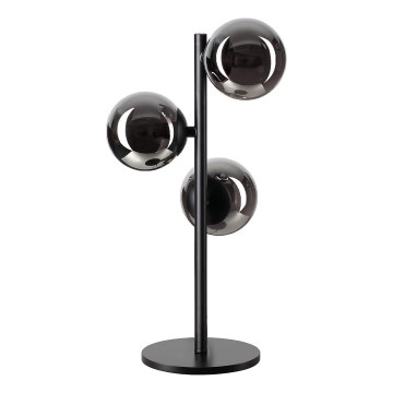Ideal Lux - LED-Tischlampe PERLAGE 3xG9/3W/230V schwarz/rauchschwarz