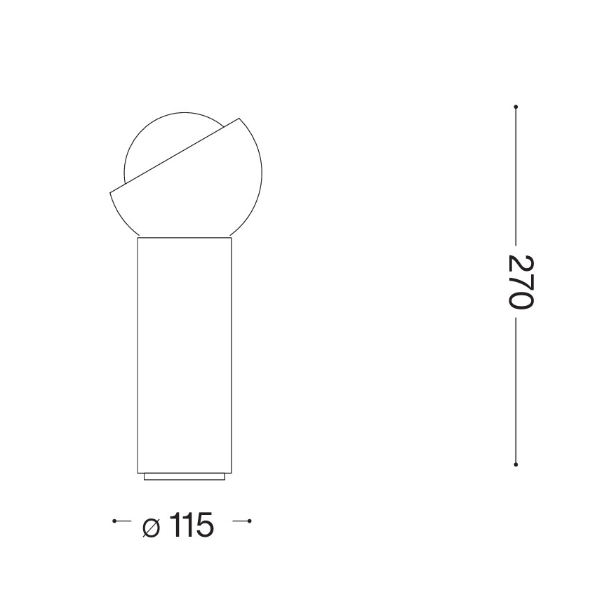 Ideal Lux - LED-Tischleuchte BLOOM 1xG9/3W/230V gold/rauchbeige
