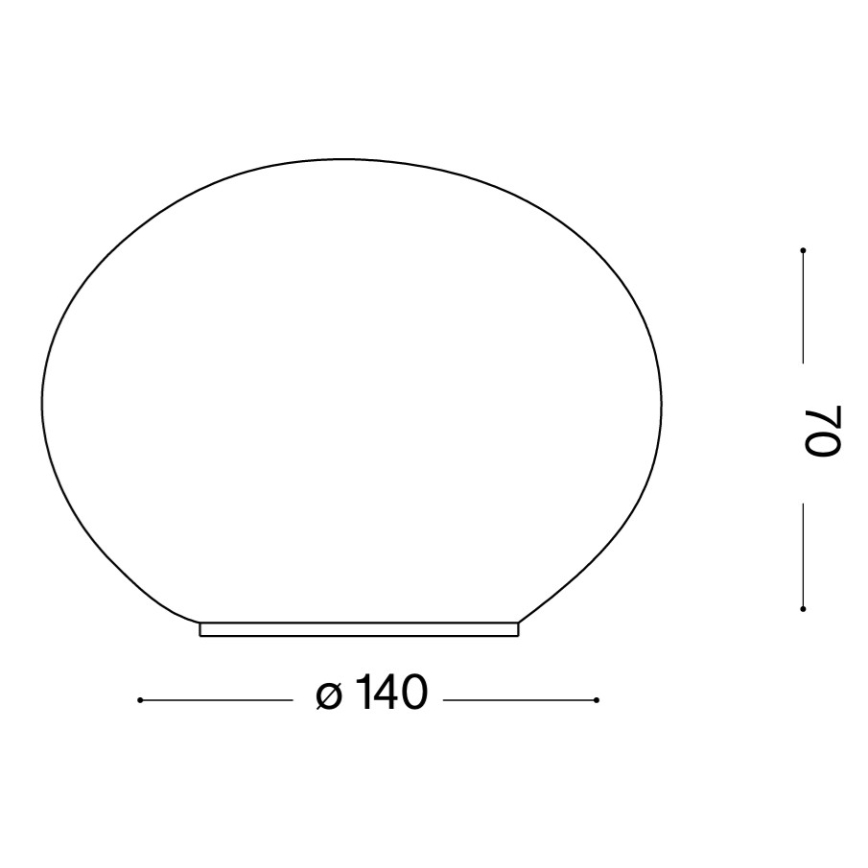 Ideal Lux - LED-Tischleuchte SMARTIES 1xG9/3W/230V Ø 14 cm weiß