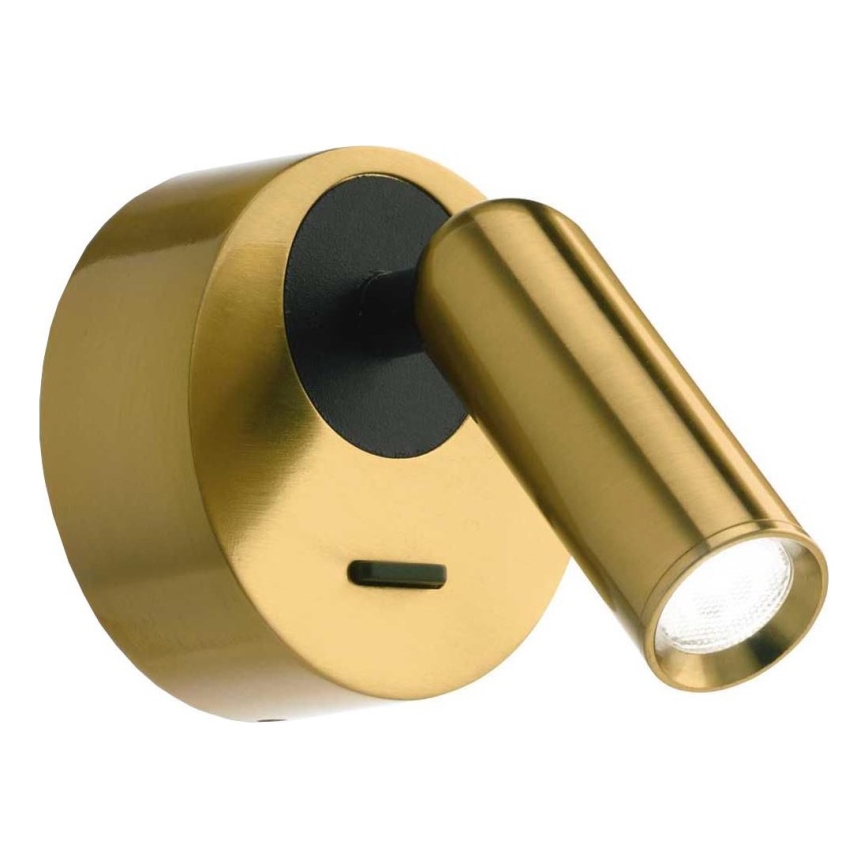 Ideal Lux - LED-Wandstrahler BEAN LED/3W/230V CRI 90 Messing