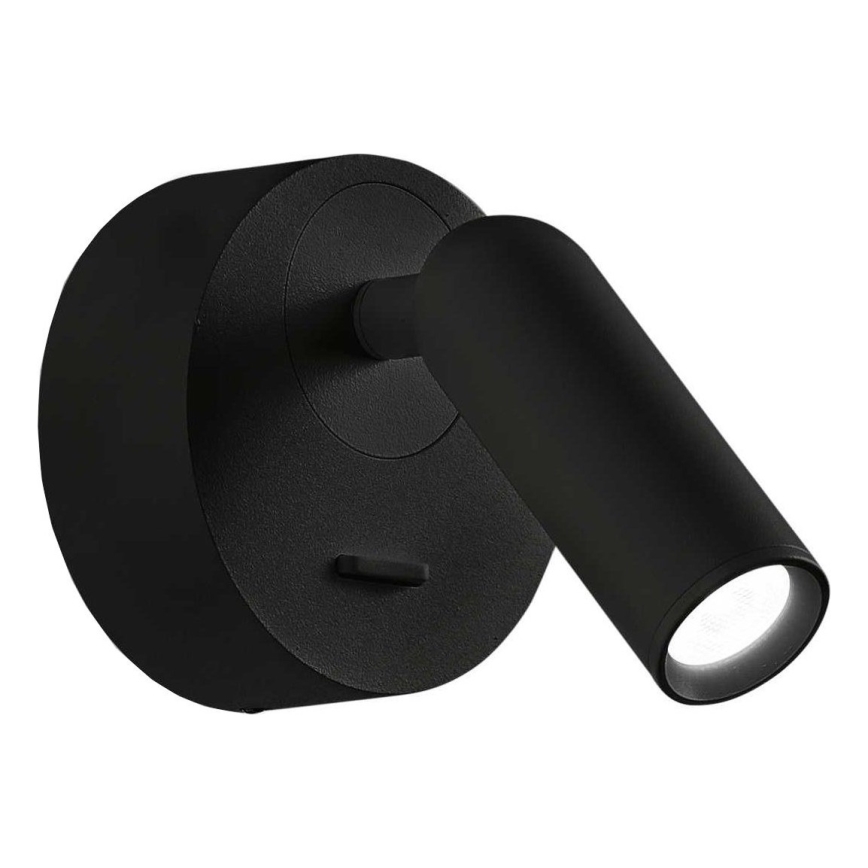 Ideal Lux - LED-Wandstrahler BEAN LED/3W/230V CRI 90 schwarz