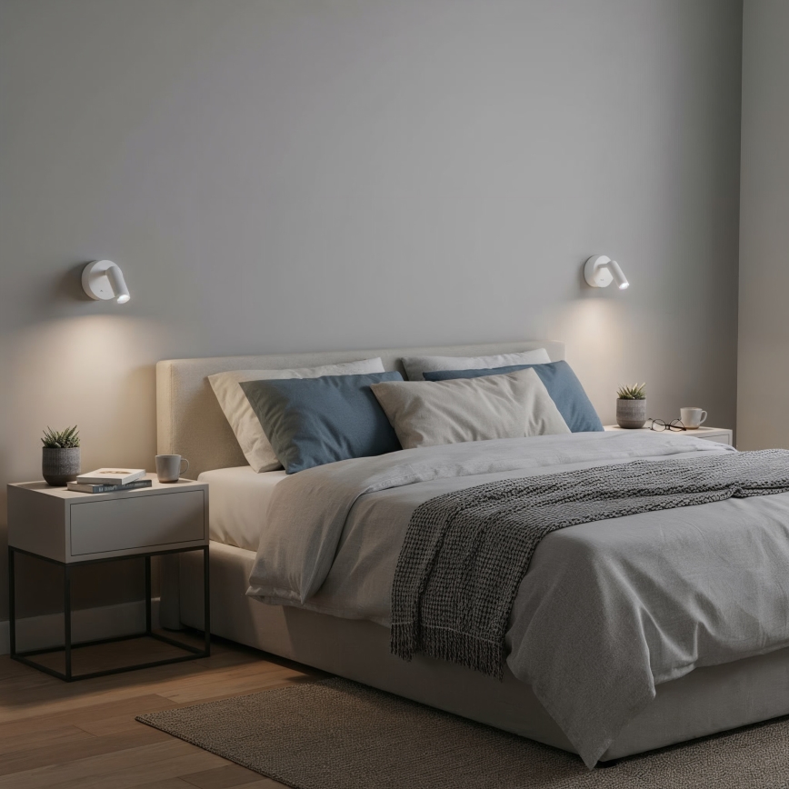 Ideal Lux - LED-Wandstrahler BEAN LED/3W/230V CRI 90 weiß