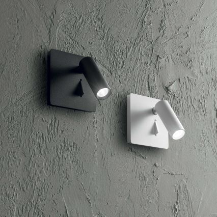 Ideal Lux - LED-Wandstrahler LITE LED/3W/230V CRI 90 schwarz
