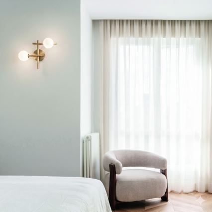 Ideal Lux - LED-Wandleuchte ATLAS 2xG9/3W/230V goldfarben
