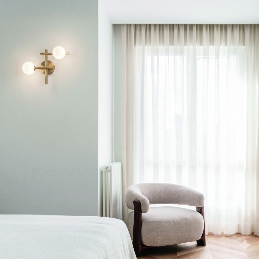 Ideal Lux - LED-Wandleuchte ATLAS 2xG9/3W/230V goldfarben