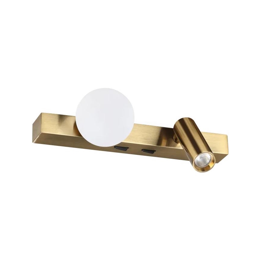 Ideal Lux - LED-Wandleuchte BINOMIO 2xLED/3W/230V CRI 90 Messing