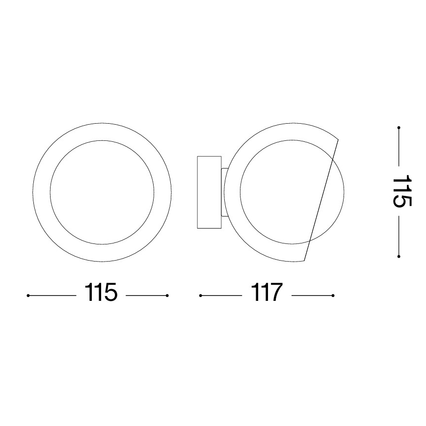 Ideal Lux - LED-Wandleuchte BLOOM 1xG9/3W/230V gold/rauchbeige