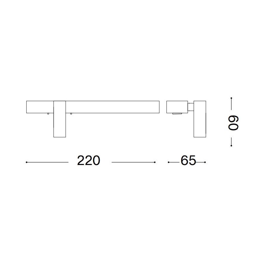 Ideal Lux - LED-Wandleuchte BONNE LED/6,5W/230V CRI 90 glänzendes Chrom