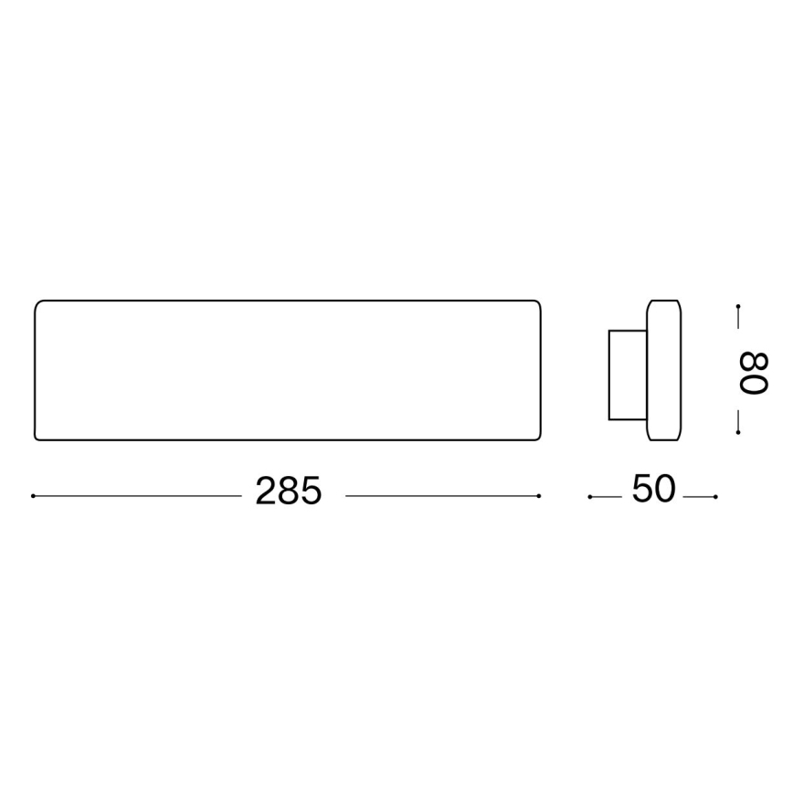 Ideal Lux - LED-Wandleuchte DESK LED/12,5W/230V CRI 90 schwarz