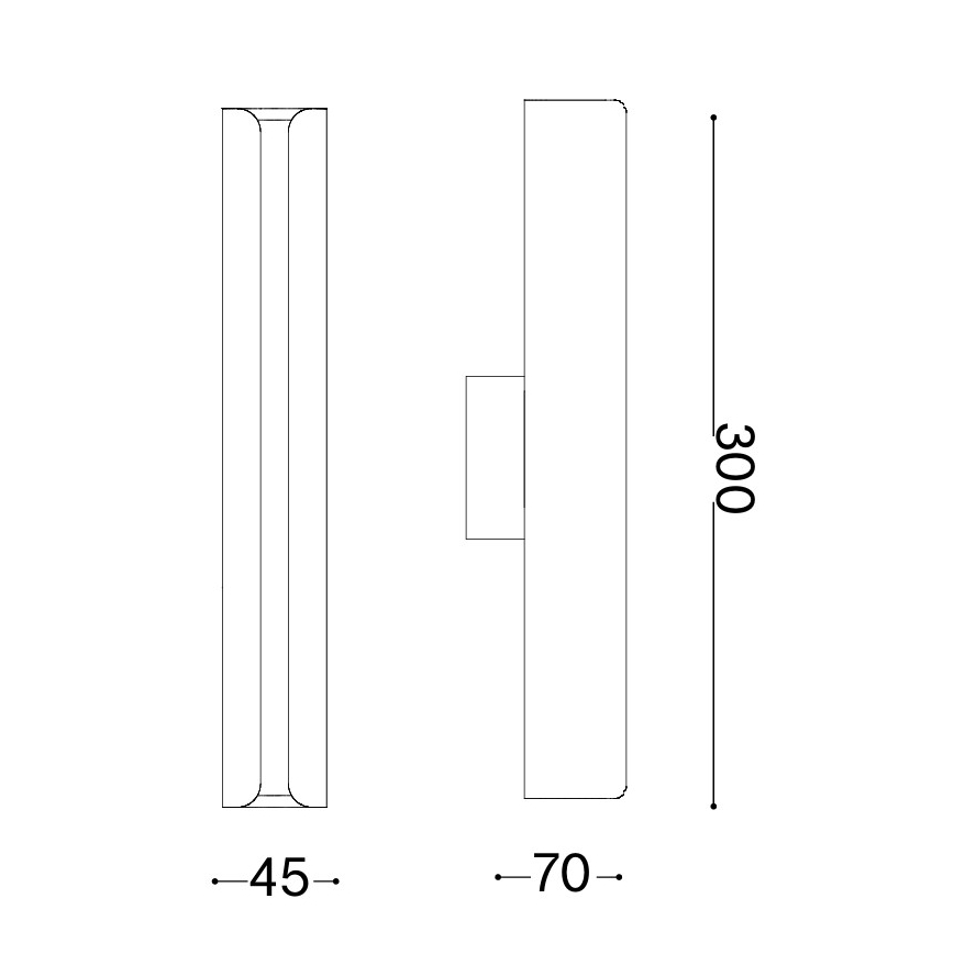 Ideal Lux - LED Wandleuchte DORICA LED/8,5W/230V CRI 90 blau
