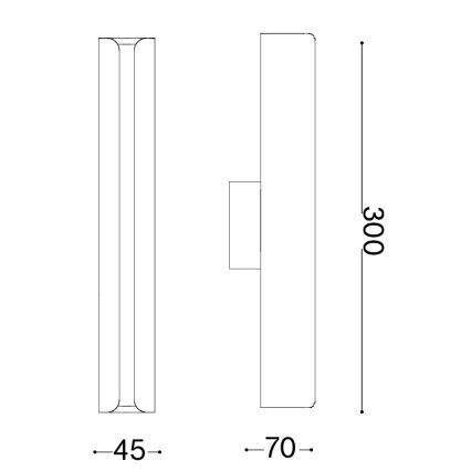 Ideal Lux - LED-Wandleuchte DORICA LED/8,5W/230V CRI 90 mattchrom