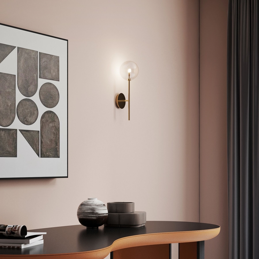 Ideal Lux - LED-Wandleuchte EQUINOXE 1xG4/2W/230V Messing/klar
