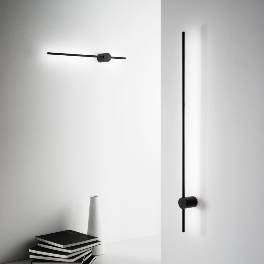 Ideal Lux - LED-Wandleuchte ESSENCE LED/19W/230V 4000K 124 cm CRI 90 schwarz