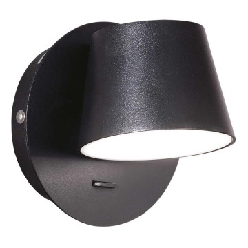 Ideal Lux - LED-Wandleuchte GIM LED/6W/230V schwarz