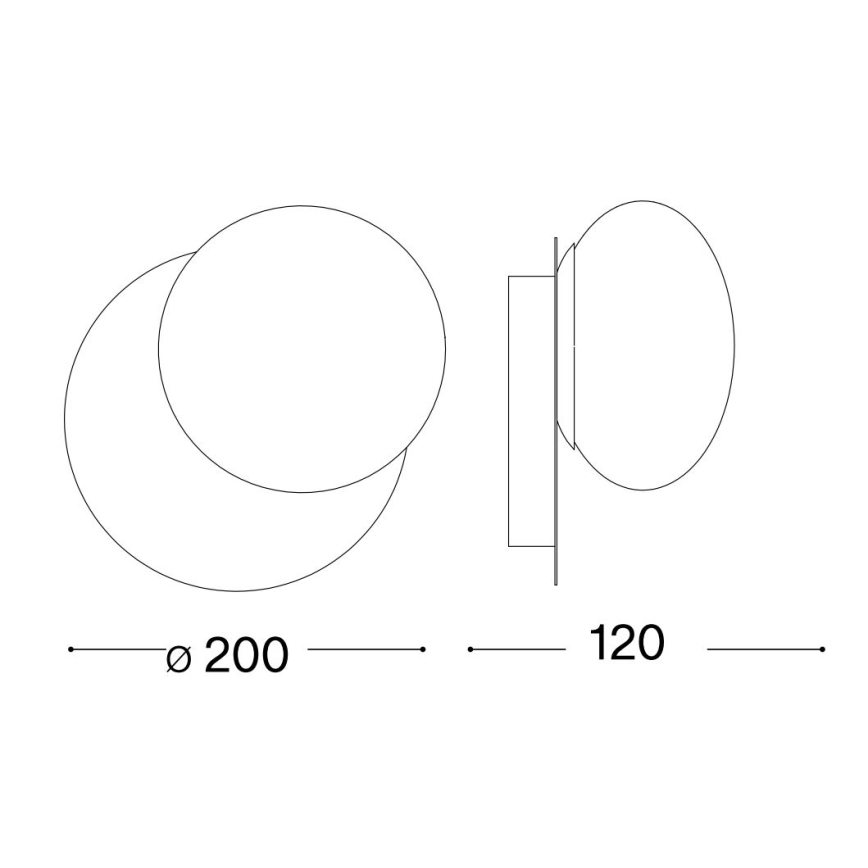 Ideal Lux - LED-Wandleuchte NINFEA 1xGX53/9W/230V weiß