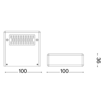 Ideal Lux - LED Wandleuchte TAB LED/24W/230V CRI 90 Messing