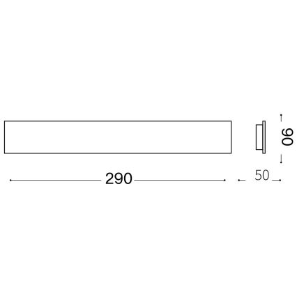 Ideal Lux - LED-Wandleuchte ZIG ZAG LED/12,5W/230V 29 cm CRI 90 Messing