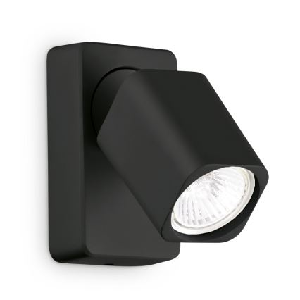 Ideal Lux - LED-Wandspot RUDY 1xGU10/7W/230V CRI 90 schwarz