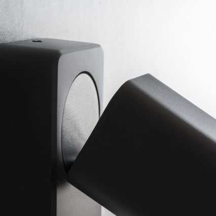 Ideal Lux - LED-Wandspot RUDY 1xGU10/7W/230V CRI 90 schwarz