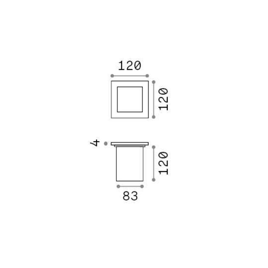 Ideal Lux - Outdoor-Einfahrtsleuchte 1xG9/15W/230V IP54