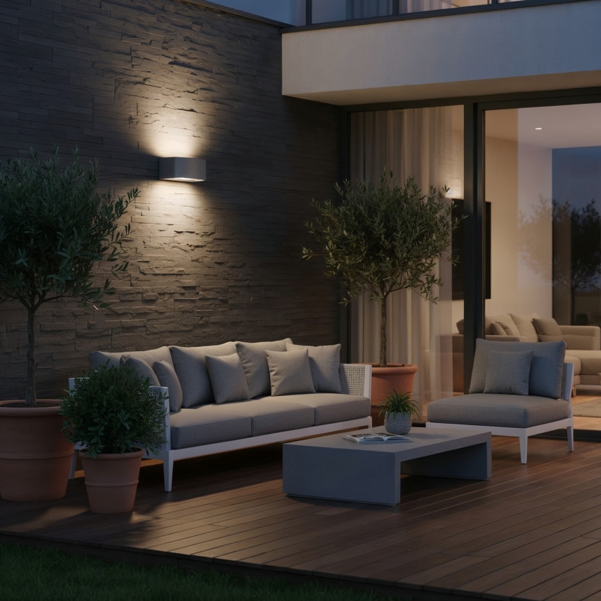 Ideal Lux - Outdoor-Wandleuchte ANDROMEDA 1xE27/60W/230V IP55 anthrazit