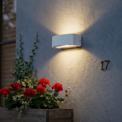 Ideal Lux - Outdoor-Wandleuchte ANDROMEDA 1xE27/60W/230V IP55 weiß
