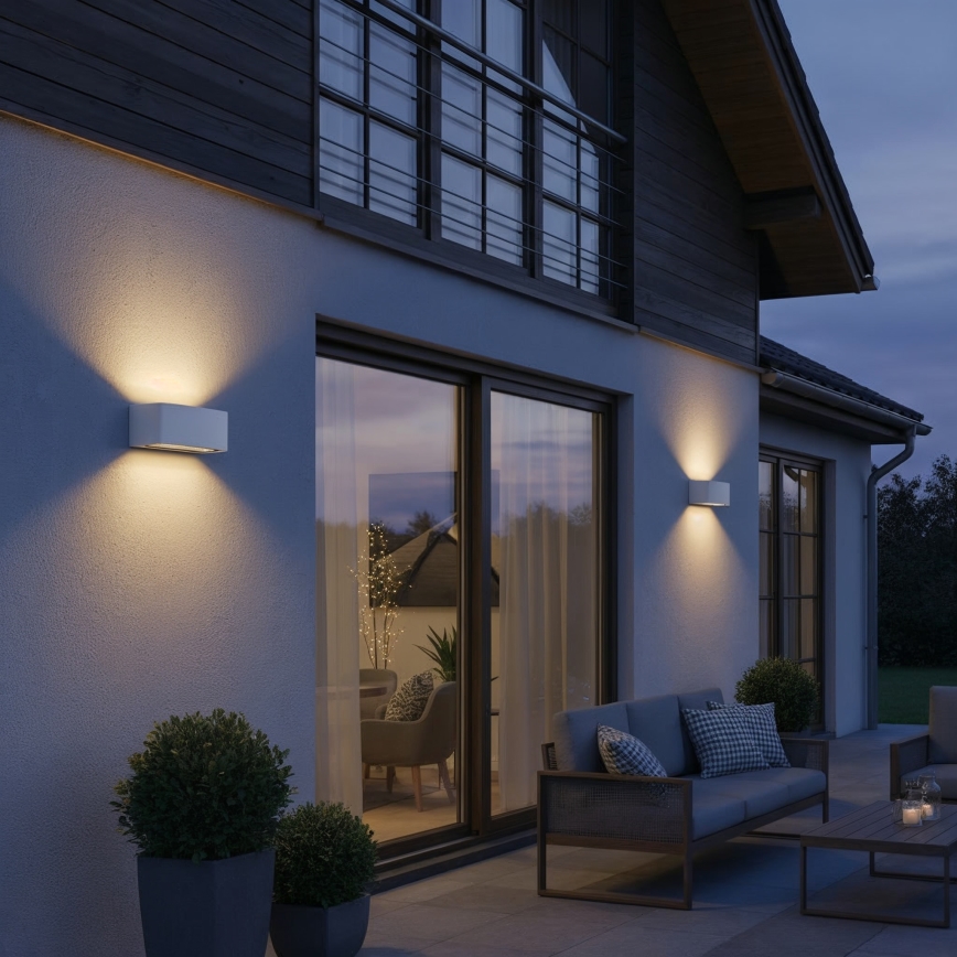 Ideal Lux - Outdoor-Wandleuchte ANDROMEDA 1xE27/60W/230V IP55 weiß
