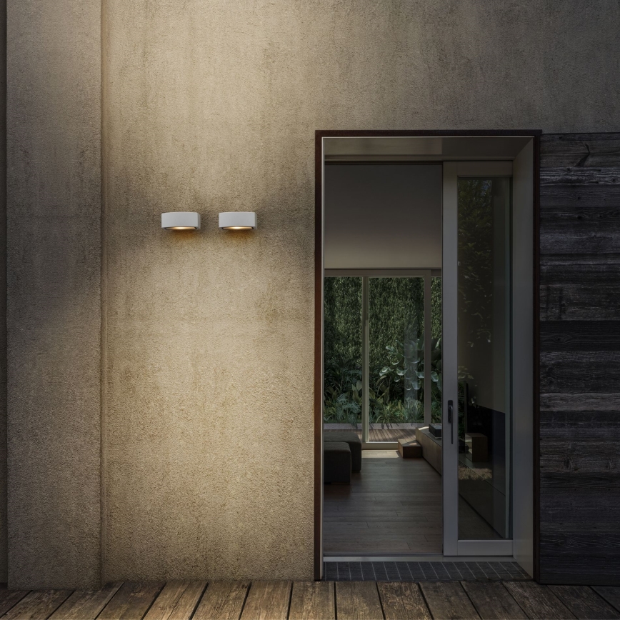 Ideal Lux - Outdoor-Wandleuchte ANDROMEDA 1xE27/60W/230V IP55 weiß