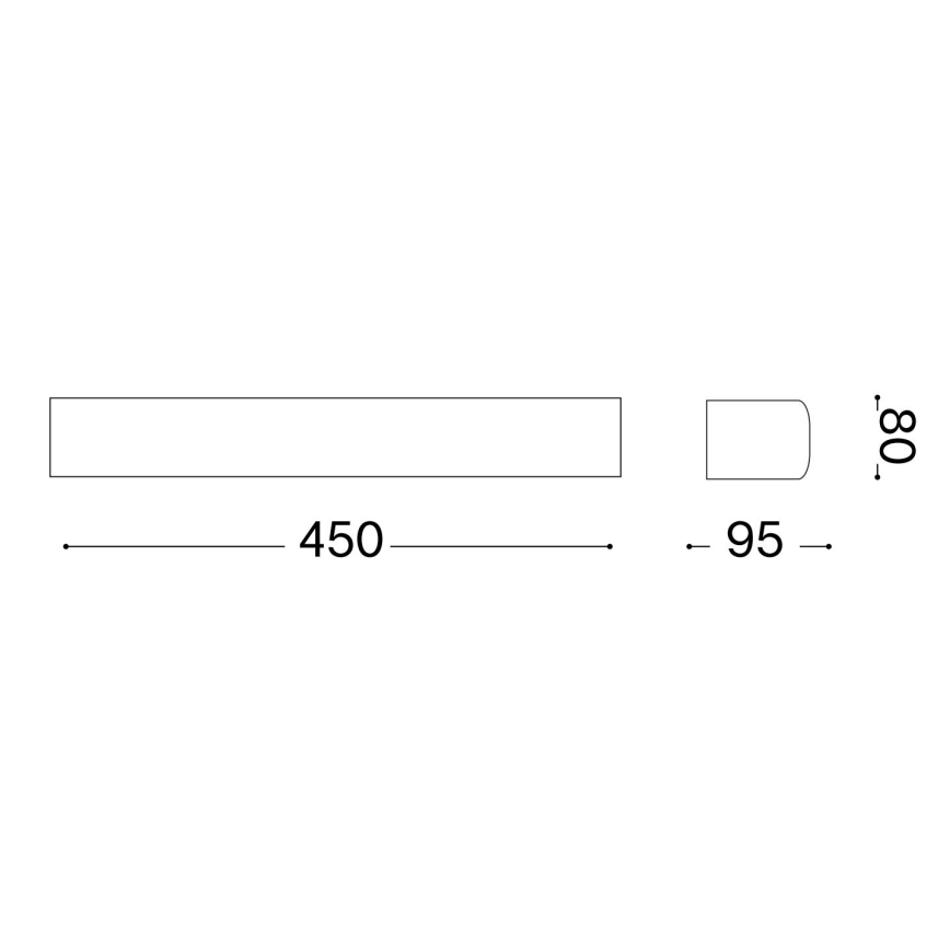 Ideal Lux - Outdoor-Wandleuchte ANDROMEDA 2xE27/60W/230V IP55 anthrazit