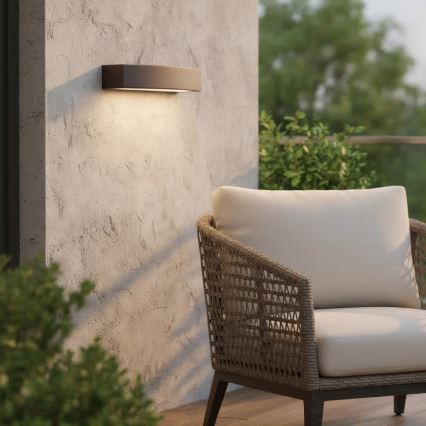 Ideal Lux - Outdoor-Wandleuchte ANDROMEDA 2xE27/60W/230V IP55 braun