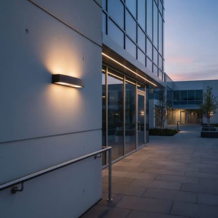 Ideal Lux - Outdoor-Wandleuchte ANDROMEDA 2xE27/60W/230V IP55 braun