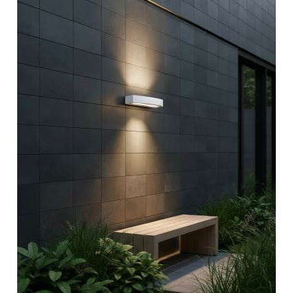 Ideal Lux - Outdoor-Wandleuchte ANDROMEDA 2xE27/60W/230V IP55 weiß
