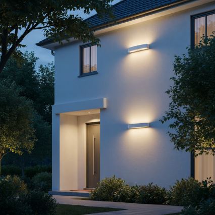 Ideal Lux - Outdoor-Wandleuchte ANDROMEDA 2xE27/60W/230V IP55 weiß