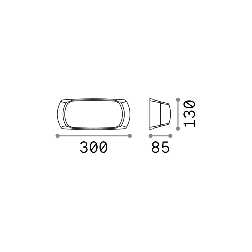 Ideal Lux - Outdoor-Wandleuchte FELIX 1xE27/23W/230V IP66 weiß