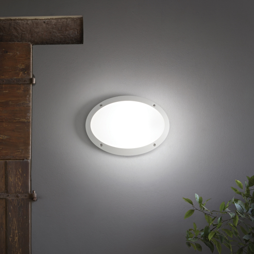 Ideal Lux - Outdoor-Wandleuchte MADDI 1xE27/23W/230V IP66 weiß