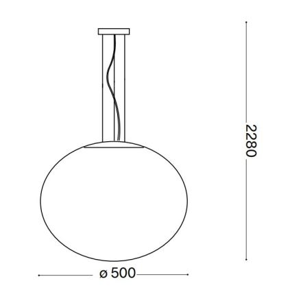 Ideal Lux - Pendelleuchte 1xE27/60W/230V