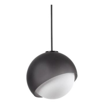 Ideal Lux - Pendelleuchte BLOOM mit Kabel, 1xE27/42W/230V, Ø 30 cm, schwarz