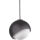 Ideal Lux - Pendelleuchte BLOOM mit Kabel, 1xE27/42W/230V, Ø 30 cm, schwarz