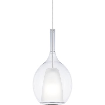 Ideal Lux - Pendelleuchte KALIQUE mit Kabel 1xE27/42W/230V Ø 18 cm klar