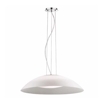 Ideal Lux - Pendelleuchte LENA an Kabel, 3xE27/60W/230V, Ø 64 cm, weiß