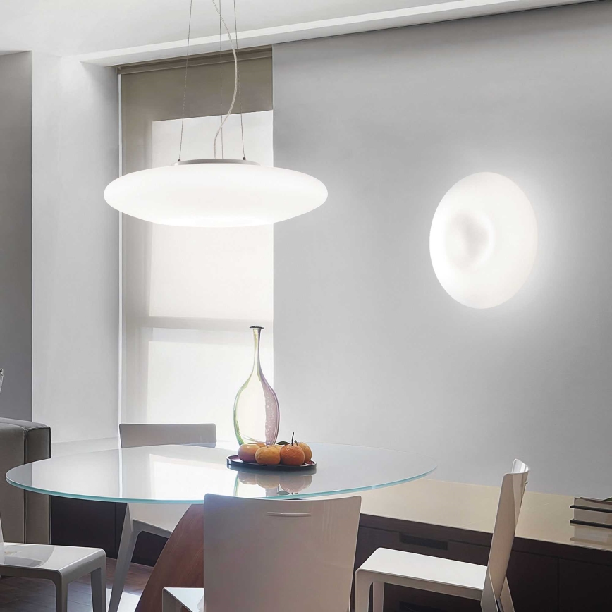 Ideal Lux - Pendelleuchte mit Kabel GLORY 3xE27/60W/230V Ø 50 cm weiß
