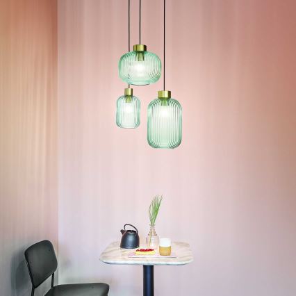 Ideal Lux - Pendelleuchte mit Kabel MINT 1xE27/60W/230V Ø 14 cm, mintgrün