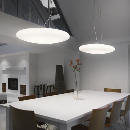 Ideal Lux - Pendelleuchte SMARTIES mit Kabel 3xE27/42W/230V Ø 42,5 cm weiß