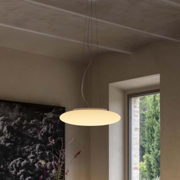 Ideal Lux - Pendelleuchte SMARTIES mit Kabelaufhängung, 3x E27/42W/230V, 50 cm, weiß