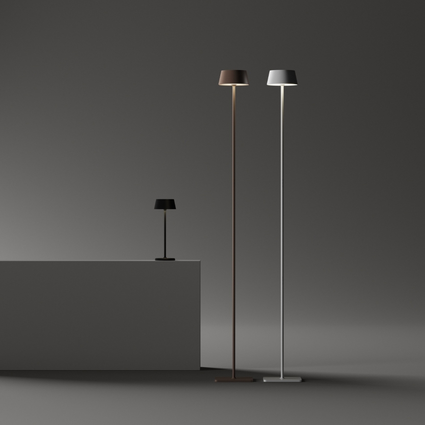 Ideal Lux - LED dimmbare Touch-Außenleuchte PURE LED/1,5W/3,7V 2200 mAh CRI 90 IP54 schwarz