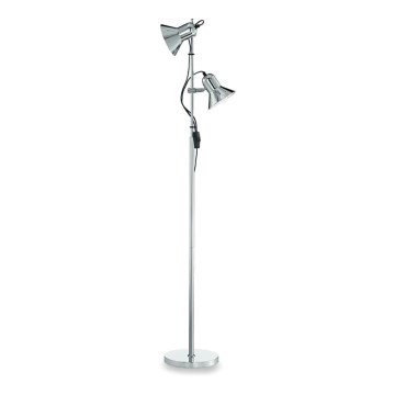 Ideal Lux - Stehlampe POLLY 2xE27/60W/230V glänzender Chrom