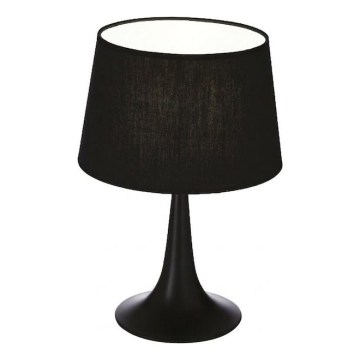 Ideal Lux - Tischlampe LONDON 1xE27/60W/230V schwarz