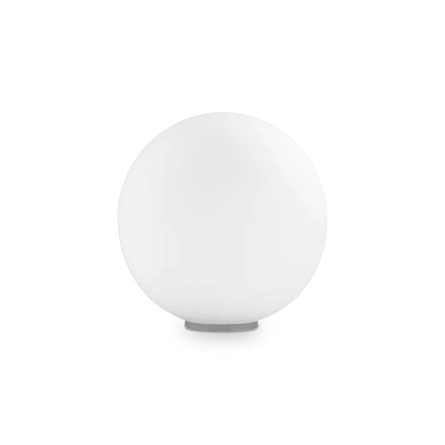 Ideal Lux - Tischlampe MAPA 1xE27/42W/230V Ø 20 cm weiß