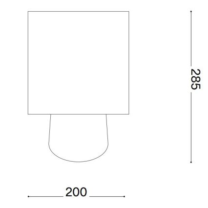 Ideal Lux - Tischleuchte KALI 1xE14/40W/230V creme/beige